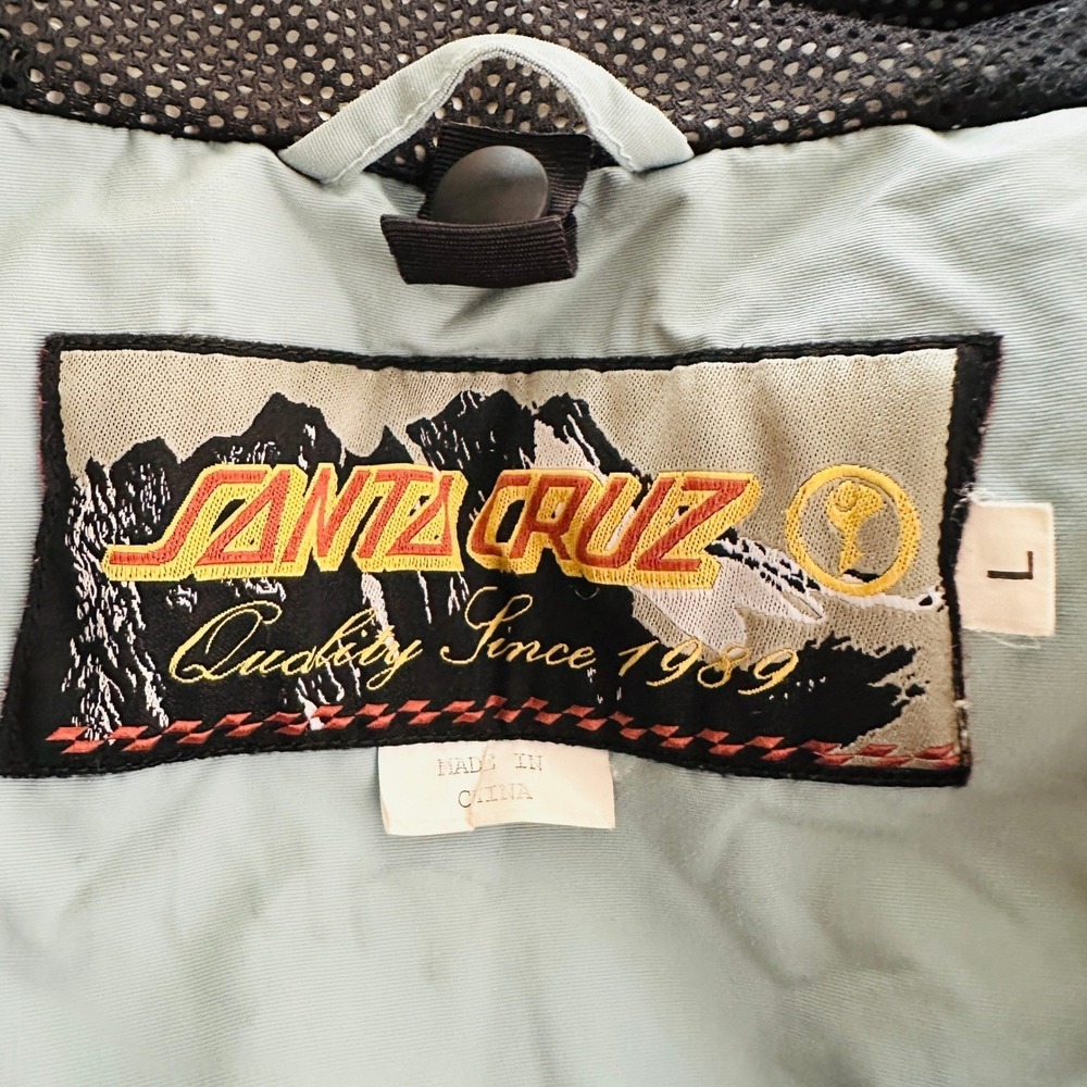 Santa Cruz Colorblock Ski Snowboard Jacket Men's L Winter Sports Outdoor Cabin - Picture 3 of 10
